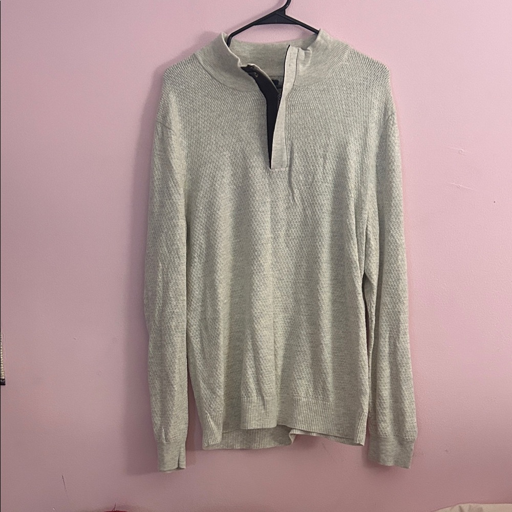 Grey Quarter Zip
